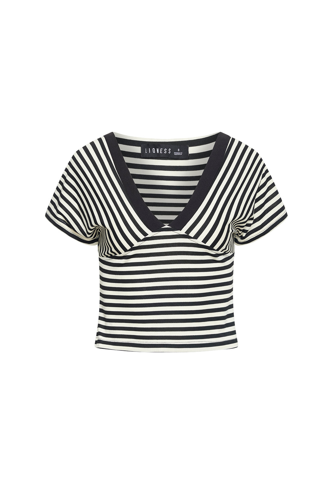 BLOOM ICON TEE - ONYX STRIPE