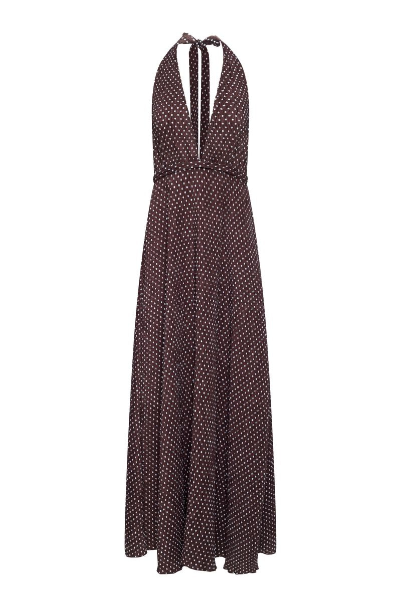 DISTRICT MAXI - CHOCOLATE BLUE POLKA