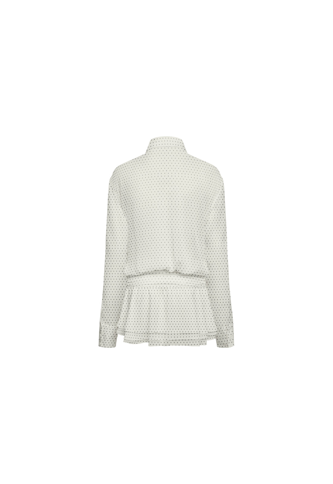 GIRLS GIRLS GIRLS MINI DRESS - PORCELAIN POLKA