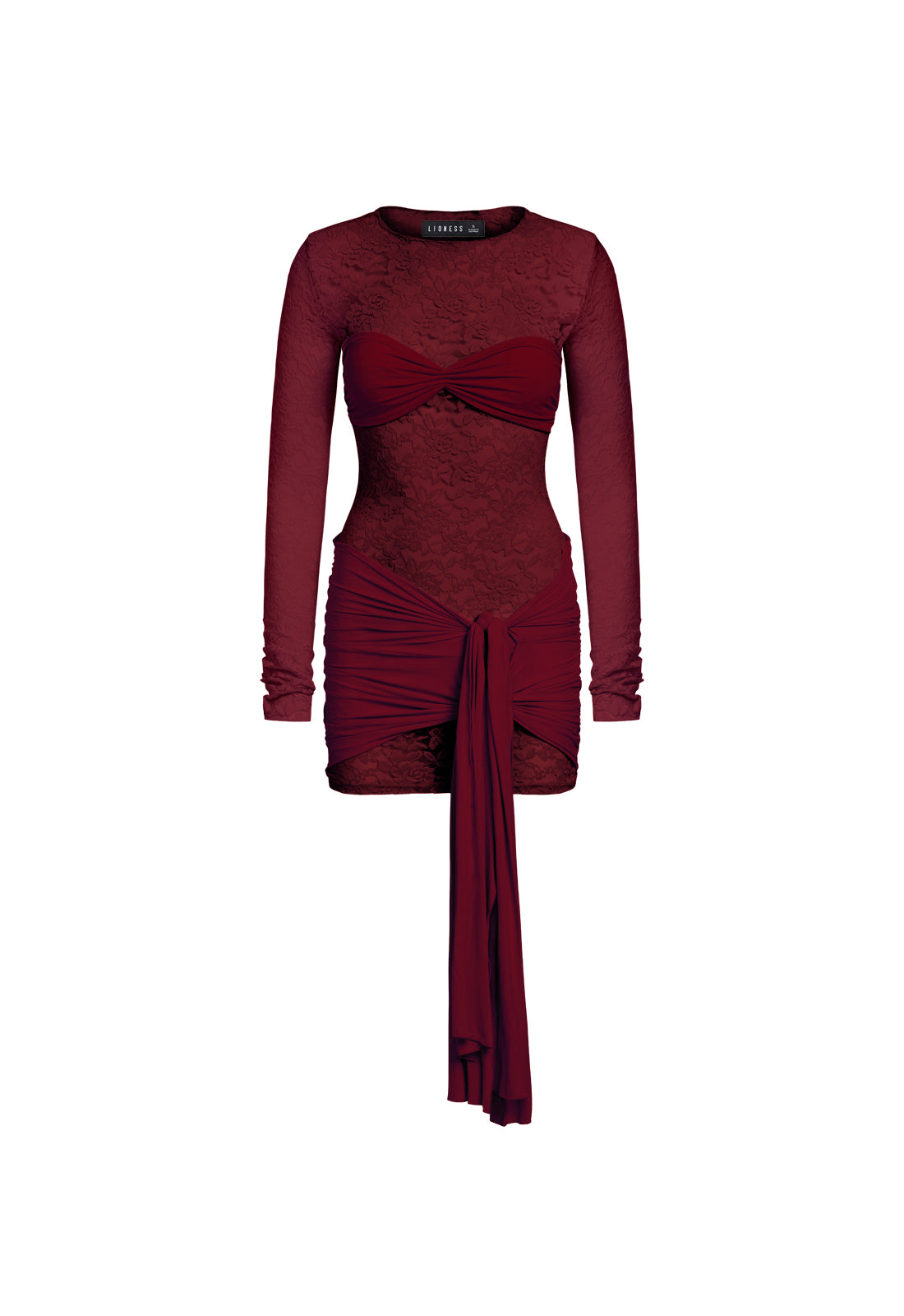 MIDNIGHT MINI DRESS - GARNET