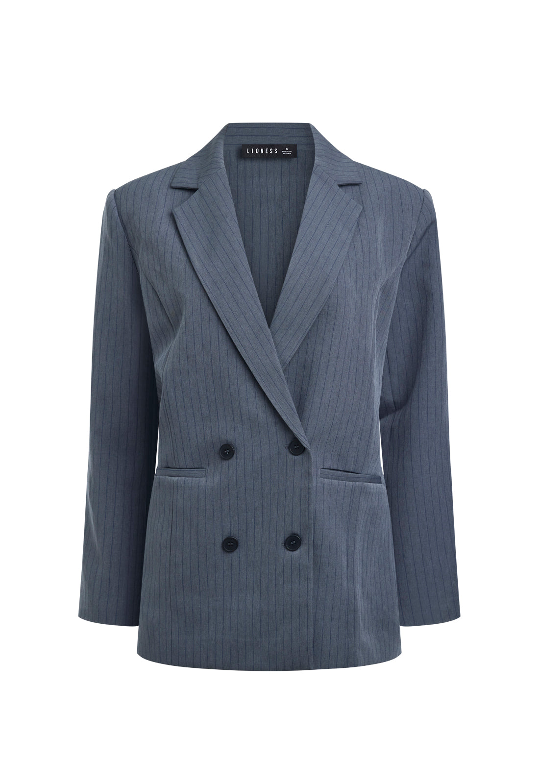 HILLS BLAZER - SLATE PINSTRIPE