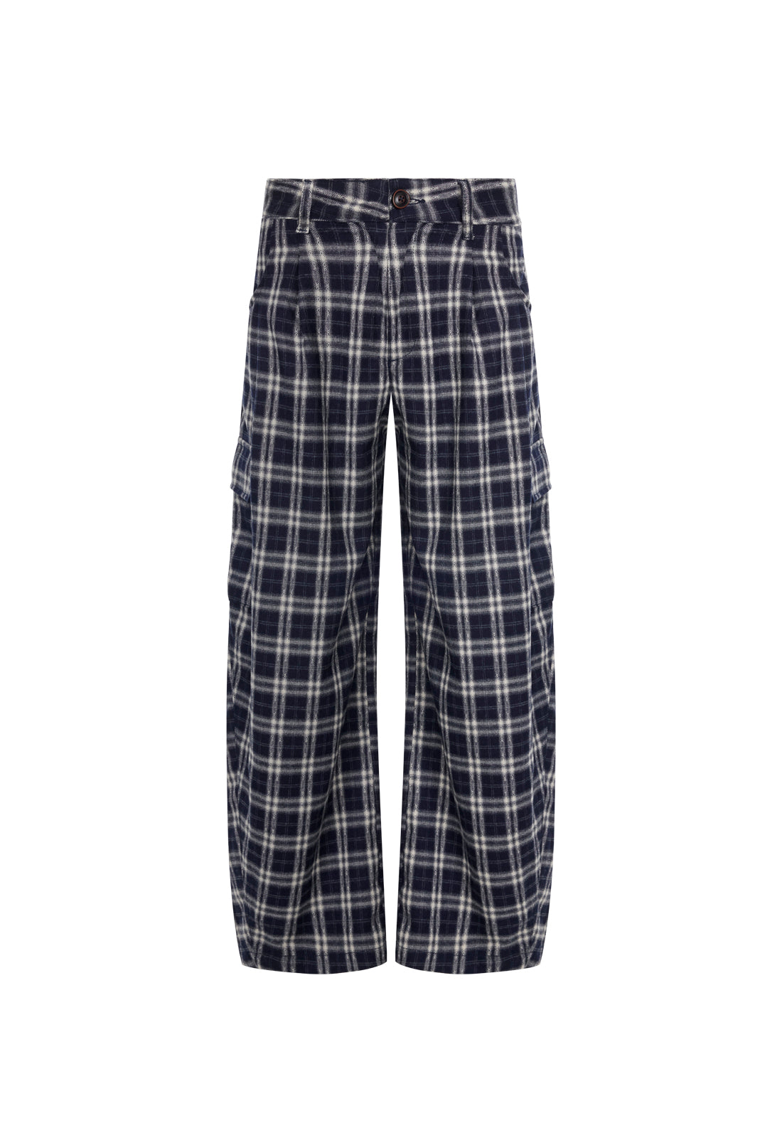 NOVA PANT - NAVY PLAID