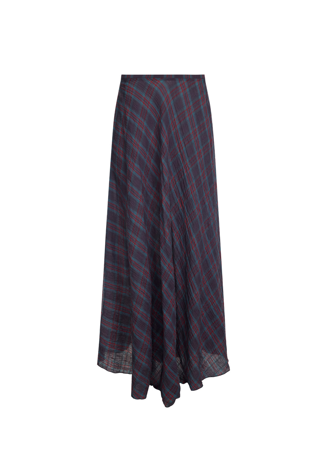 HALCYON MAXI SKIRT - JADE PLAID