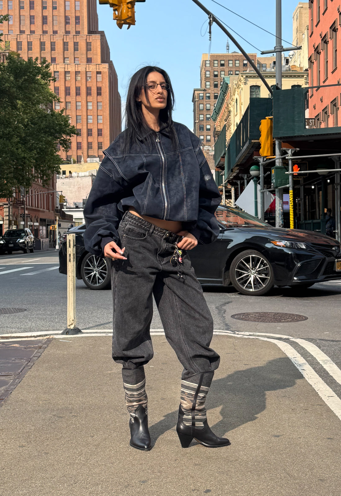 VISTA BOMBER - WASHED NAVY