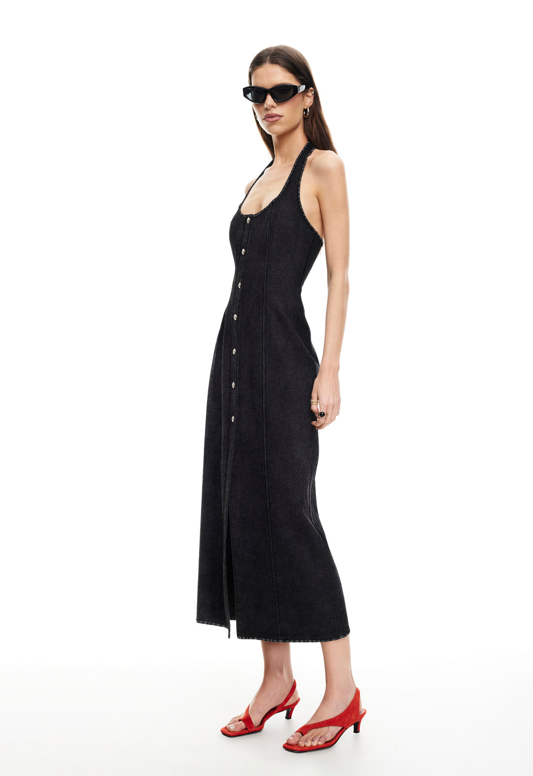 KENNY MAXI DRESS - WASHED ONYX