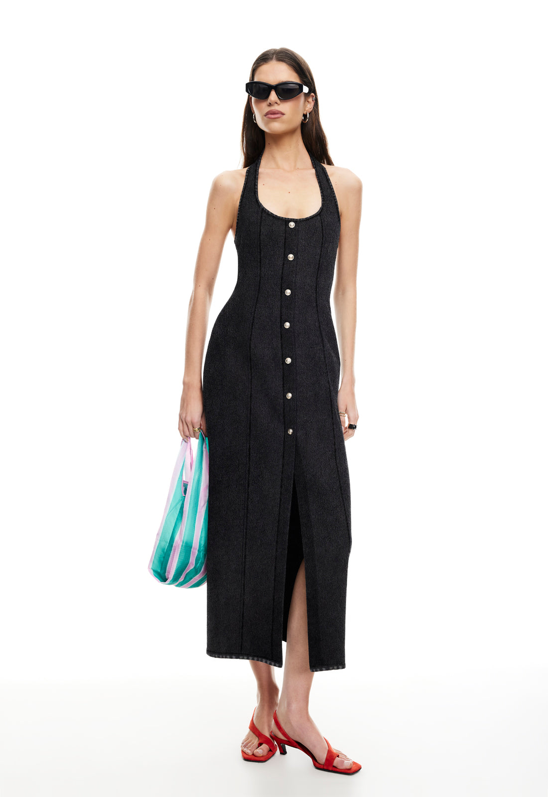 KENNY MAXI DRESS - WASHED ONYX