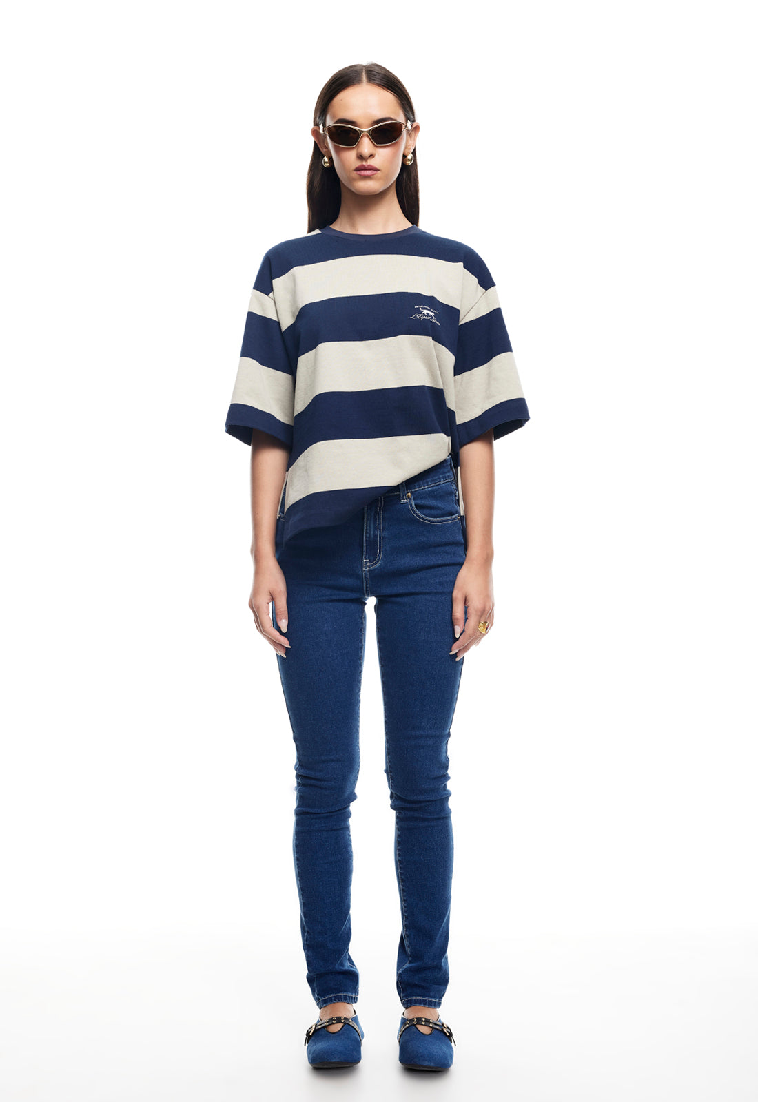 IN BLOOM SKINNY JEAN - BLUE DENIM
