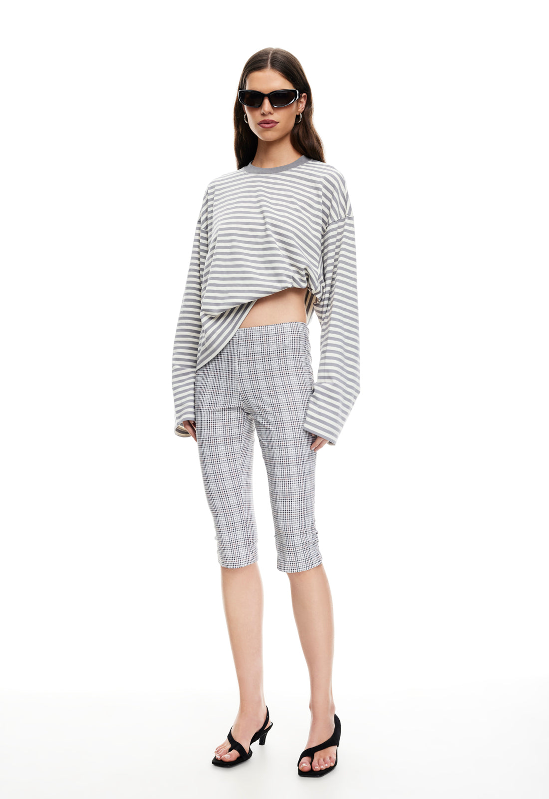 BLOOM LONG SLEEVE - ASH STRIPE