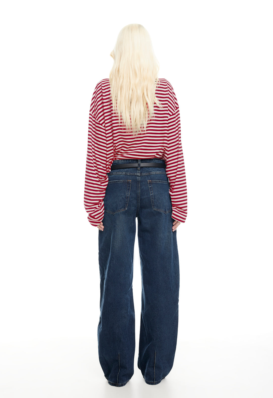 BLOOM LONG SLEEVE - WINE STRIPE