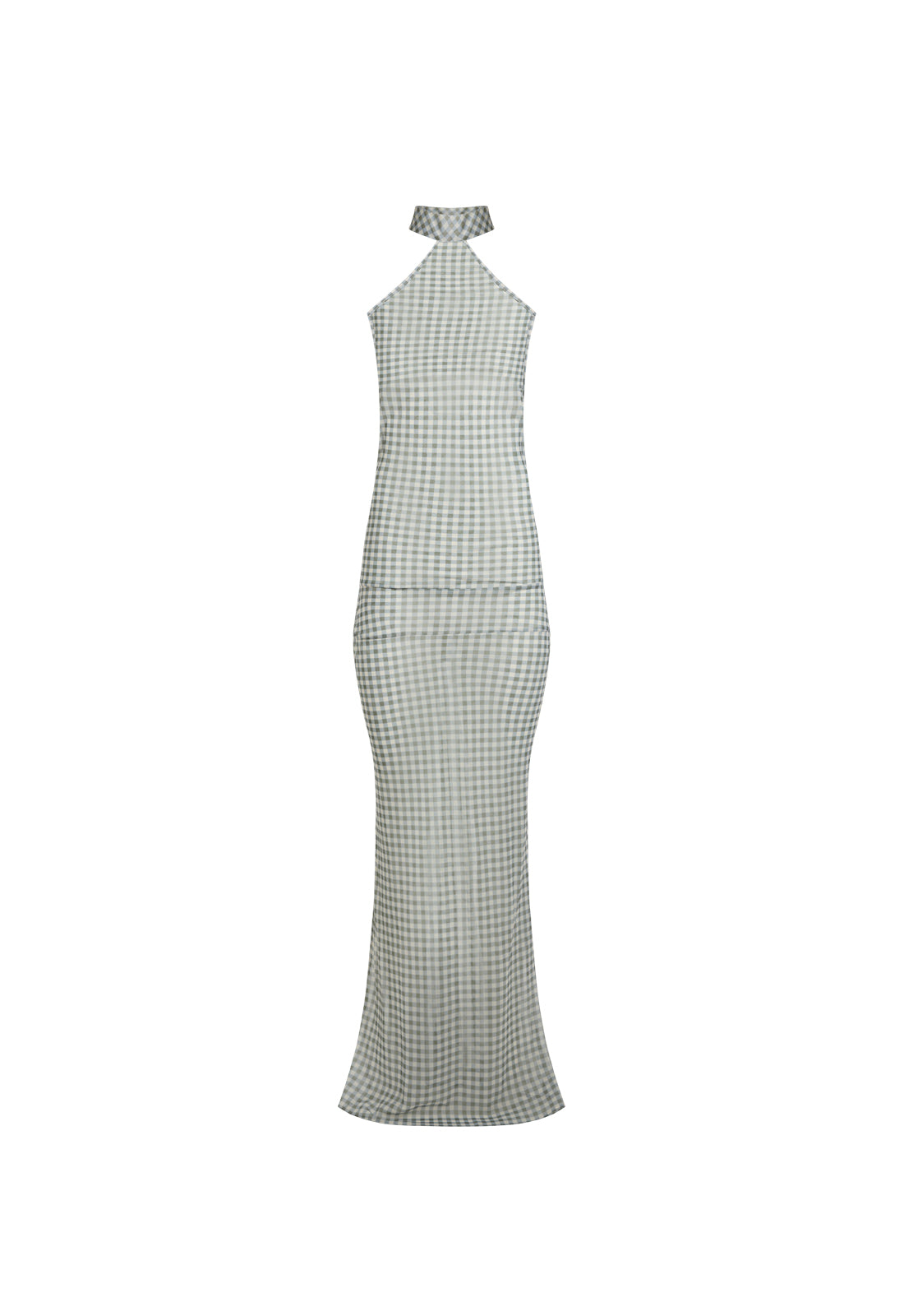 LUX MAXI DRESS - SKY CHECK
