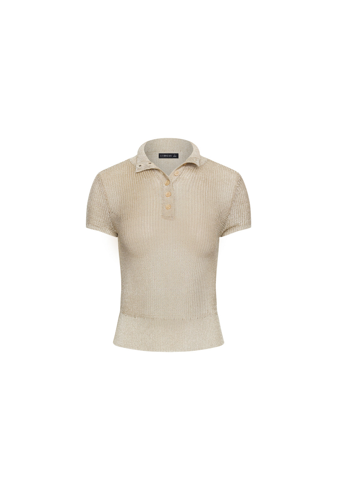 MATCHA KNIT TEE - GOLD