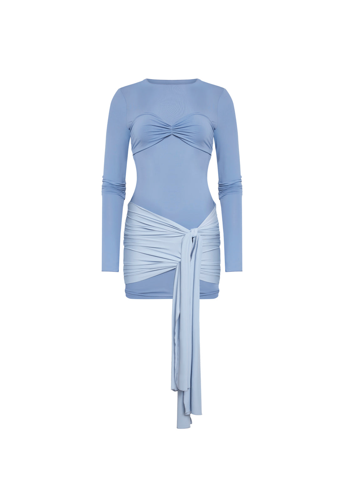 MIDNIGHT MINI DRESS - SLATE BLUE