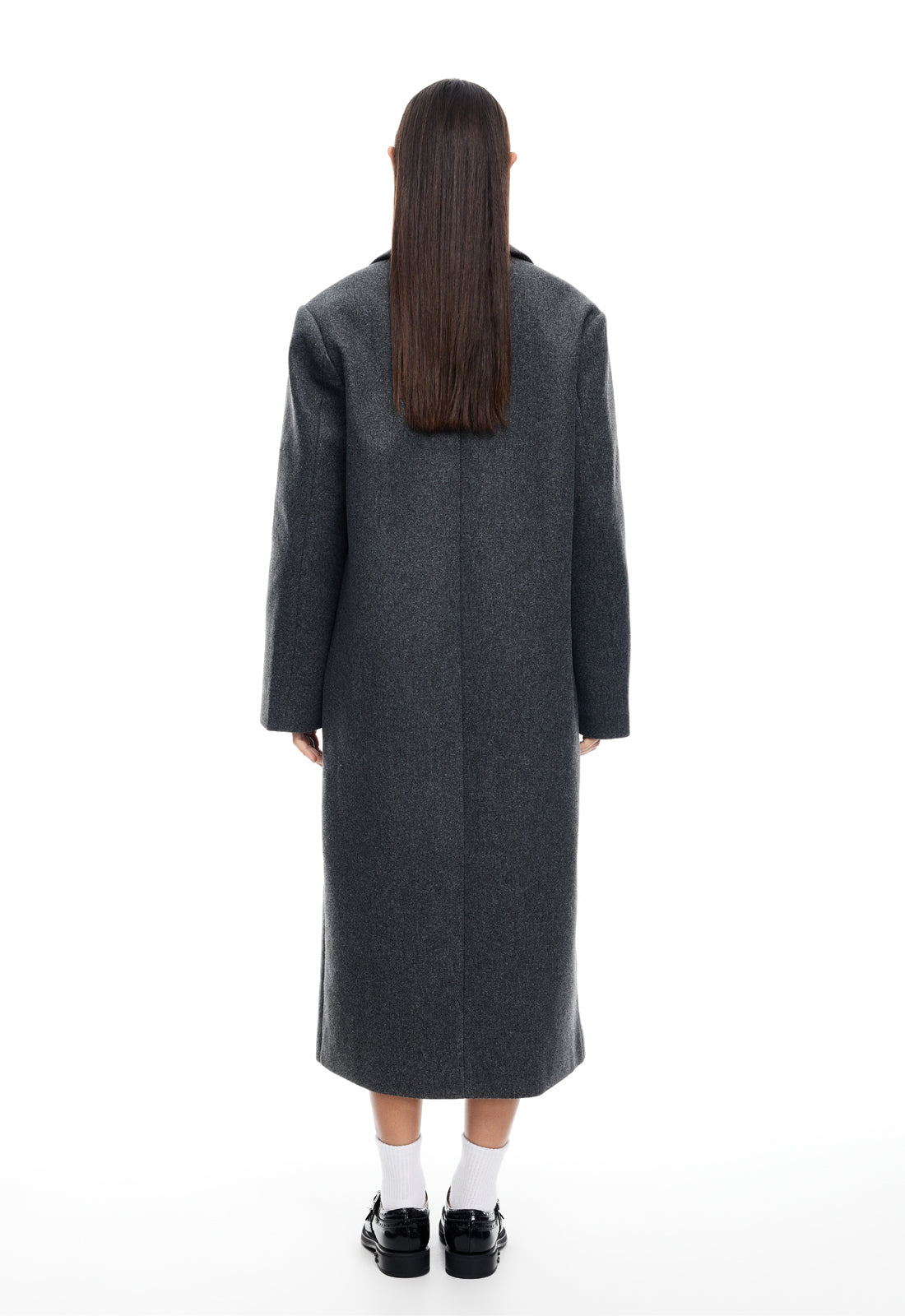 OLSEN COAT - GREY MARLE