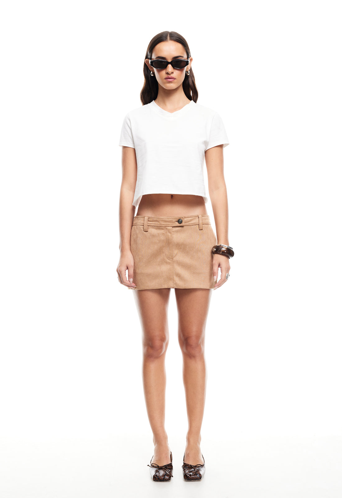 MIRAGE MINI SKIRT - CHOCOLATE