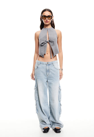 BUTTERFLY TIE TOP + REBORN MINI SHORT