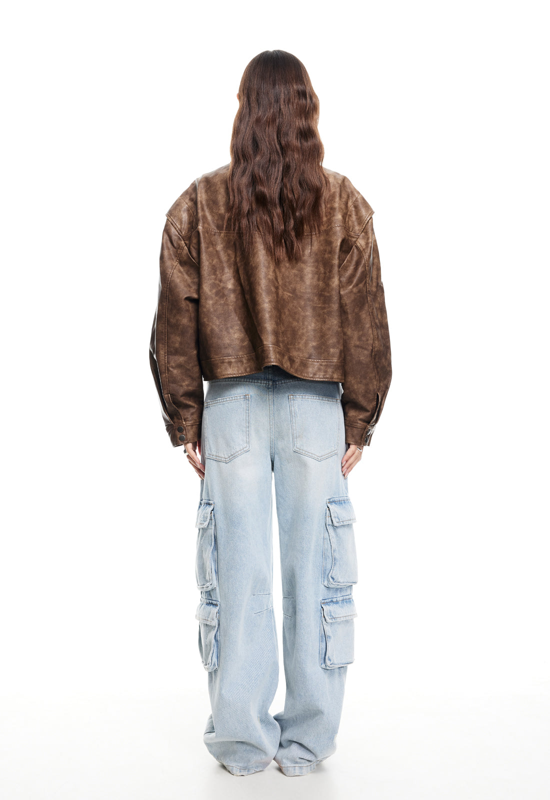 HAILEY BOMBER  - VINTAGE CHOCOLATE