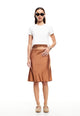 SHORELINE MIDI SKIRT - UMBER