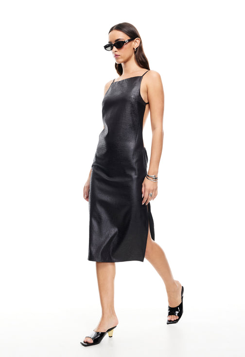 ALEXA MIDI DRESS  - ONYX