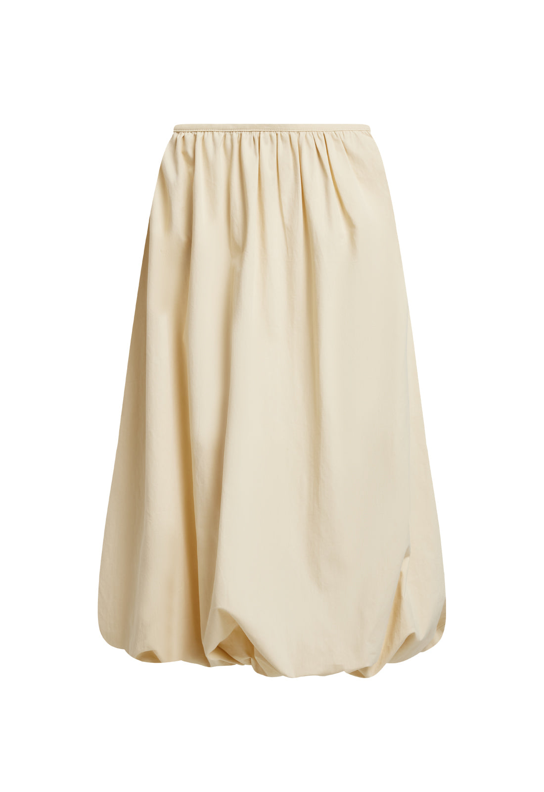 INTUITION BUBBLE MIDI SKIRT - CORNSILK