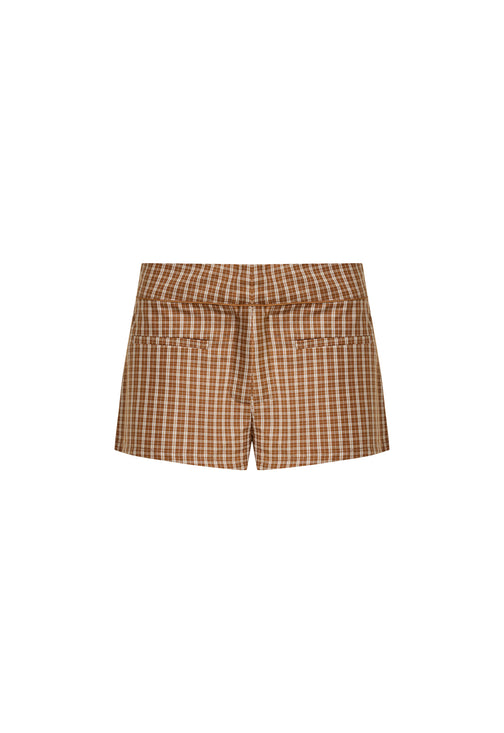 UNTAMED SHORT - CHOCOLATE CHECK