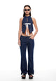 CHARISMATIC JEAN - DARK DENIM STRIPE