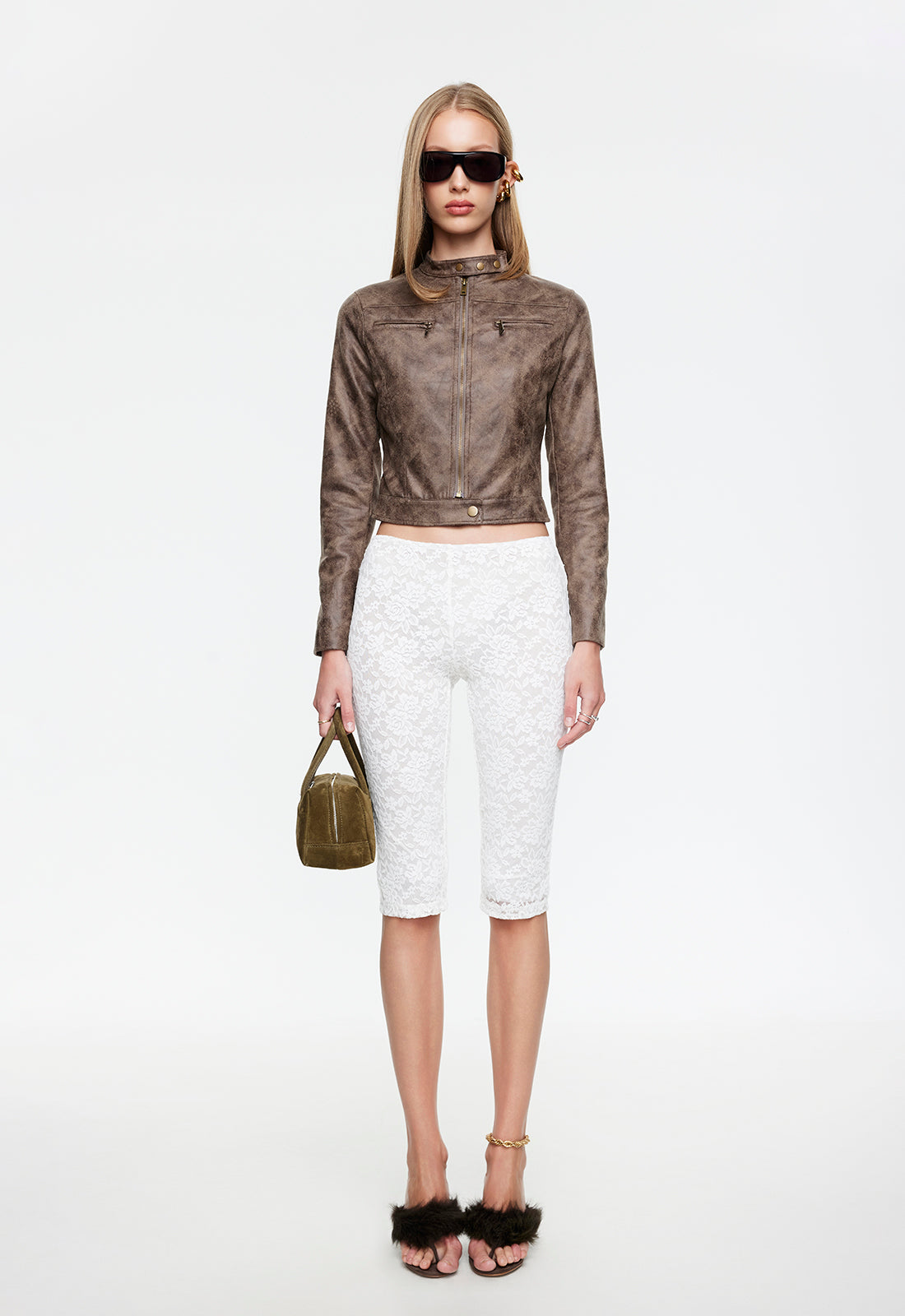 BELLA MOTO JACKET - CHOCOLATE