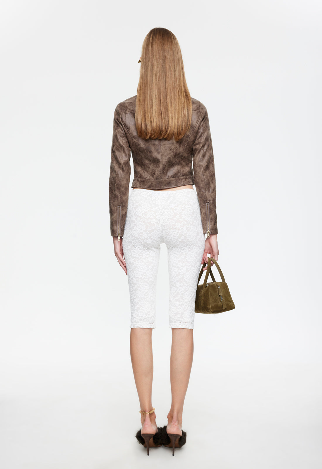 BELLA MOTO JACKET - CHOCOLATE