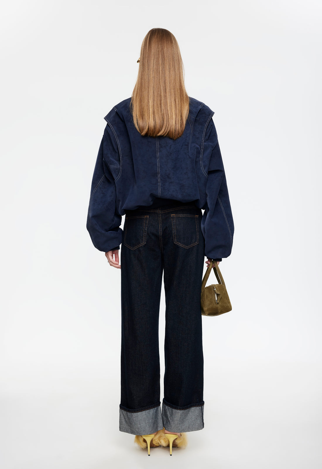 TOP MODEL CUFFED JEAN - DARK DENIM