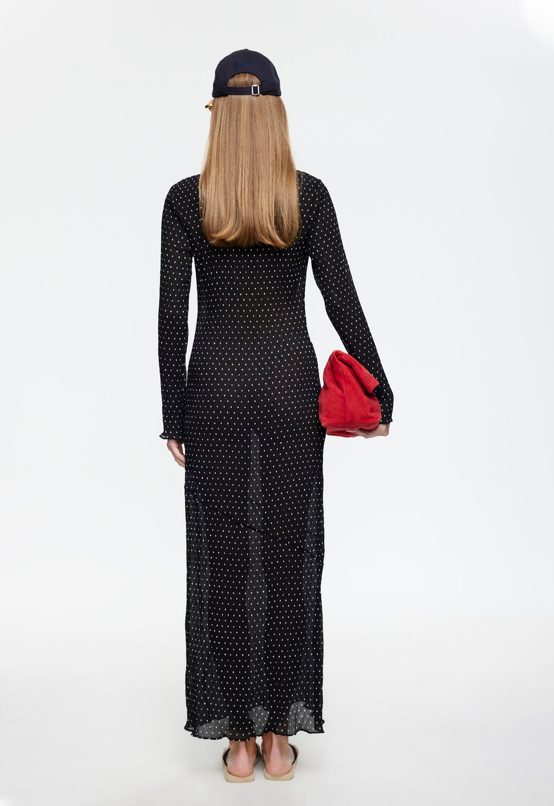 HAVEN MAXI DRESS - NOIR POLKA