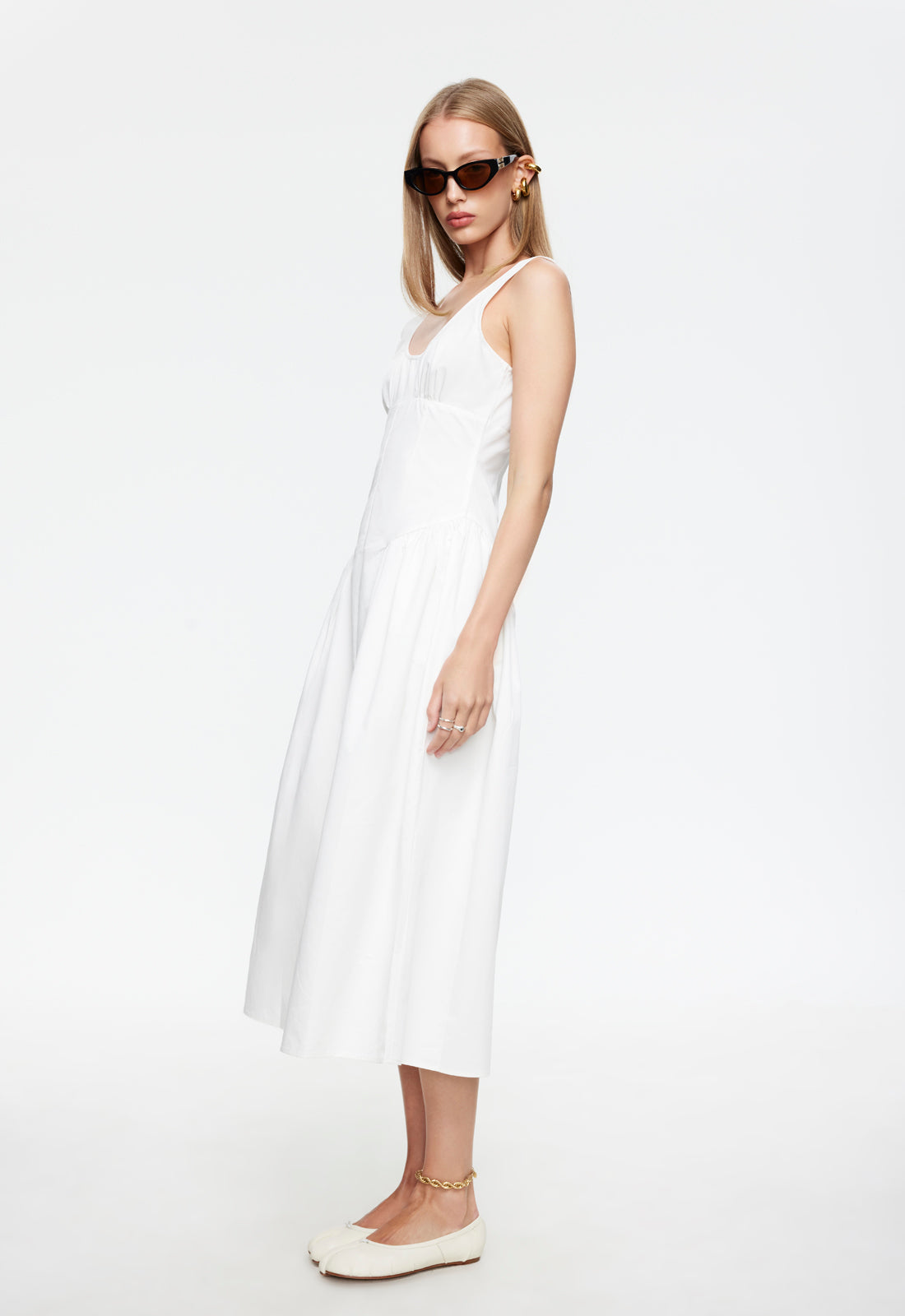 LUNA ROSA MAXI DRESS - PORCELAIN