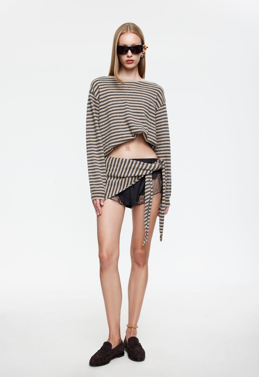 OLSEN KNIT - SLATE STRIPE
