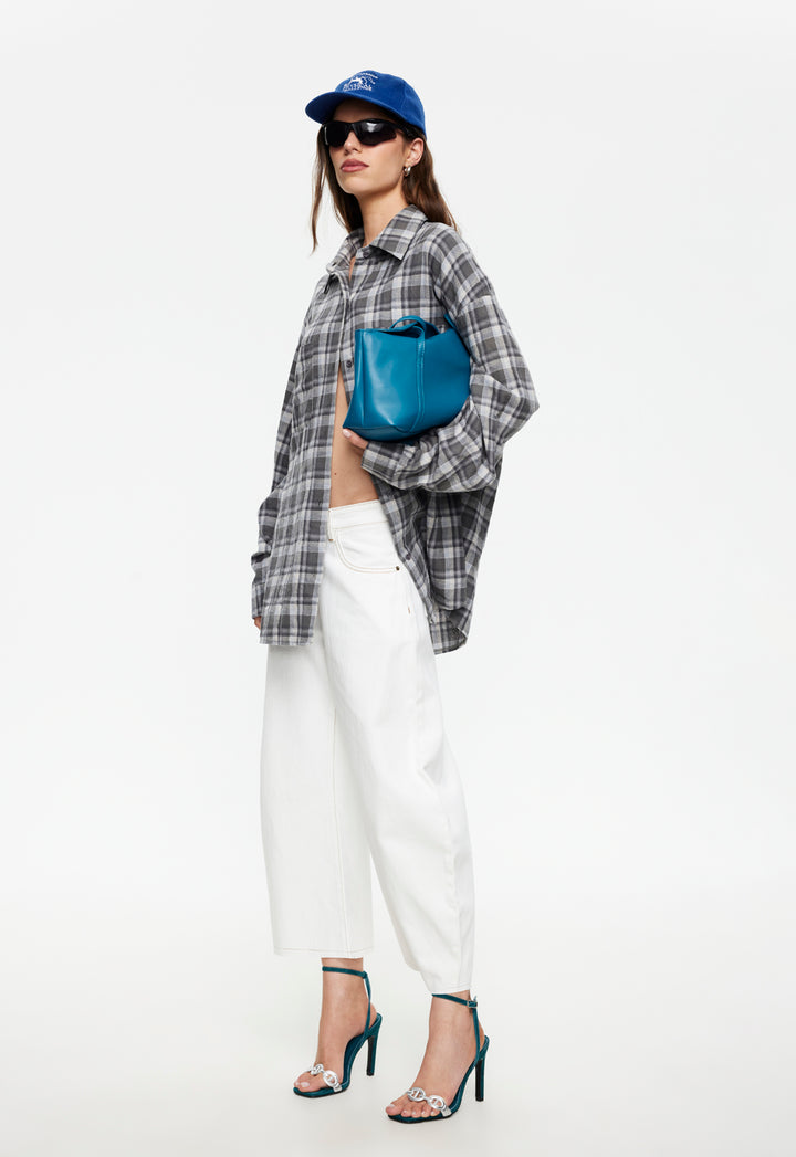 CLARITY SHIRT - SLATE PLAID