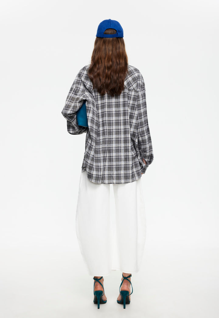CLARITY SHIRT - SLATE PLAID