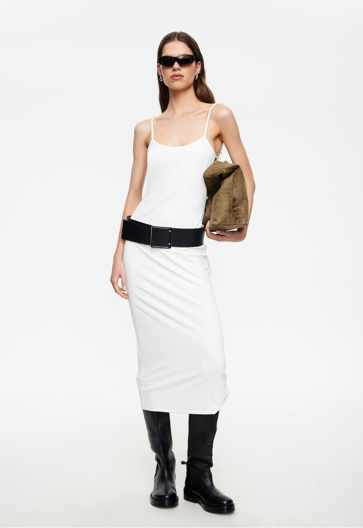 MODERNITA MIDI DRESS - PORCELAIN