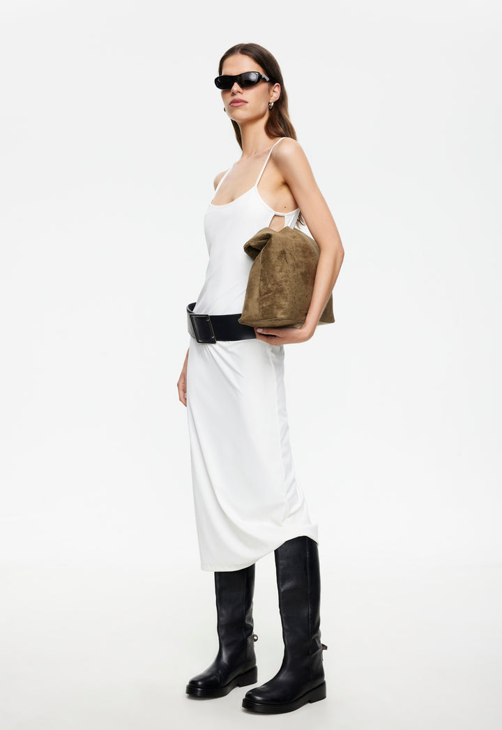 MODERNITA MIDI DRESS - PORCELAIN