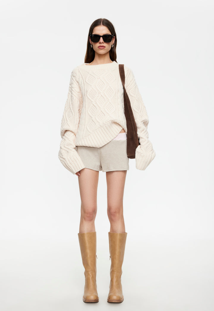 VITA KNIT SHORT - STONE