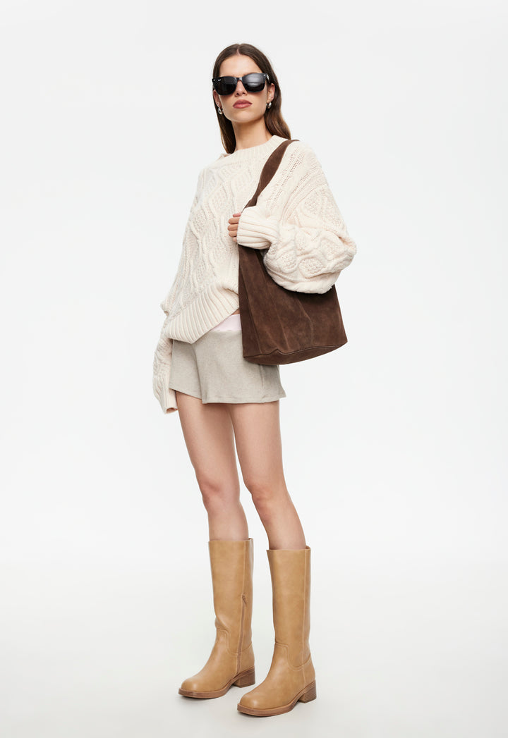 VITA KNIT SHORT - STONE
