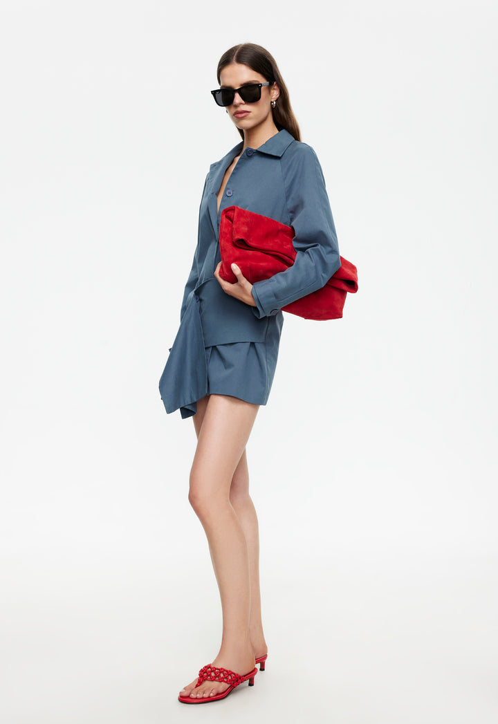 WISEGUY MINI DRESS - SLATE