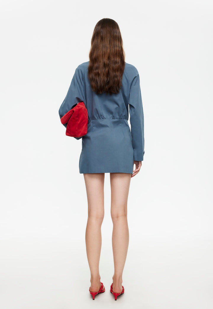 WISEGUY MINI DRESS - SLATE