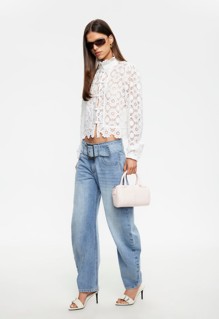OVERTIME BLOUSE - PORCELAIN