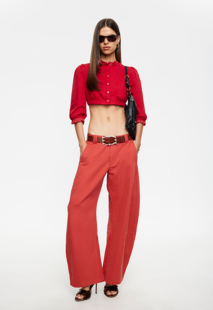 SIDELINE JEAN - CRIMSON