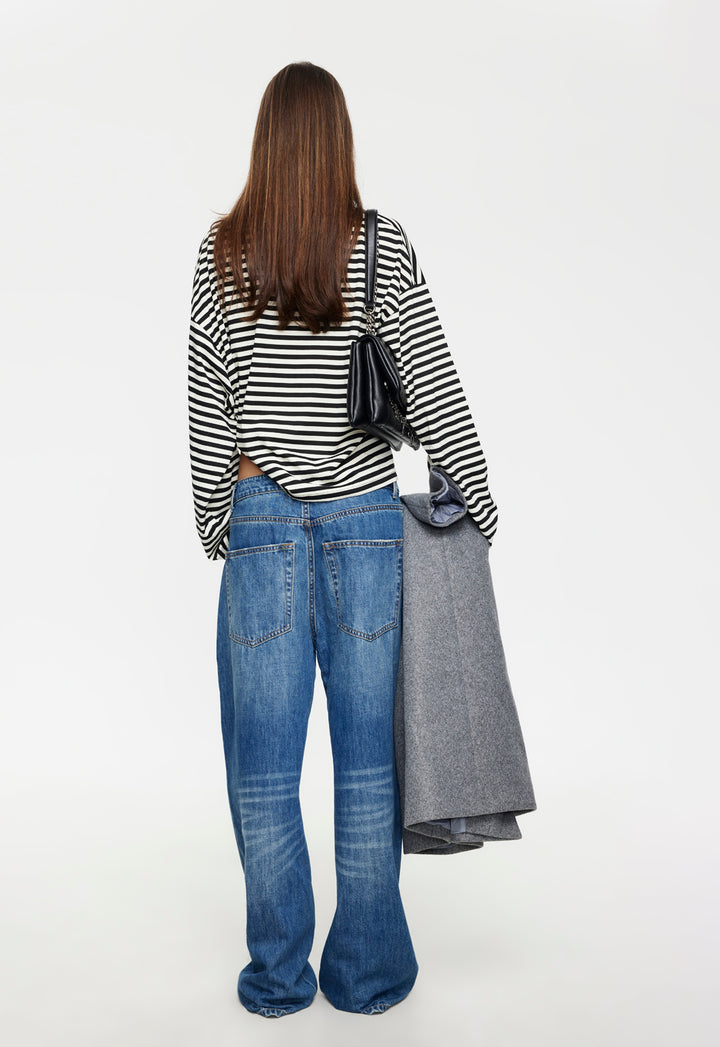 BLOOM LONG SLEEVE - ONYX STRIPE