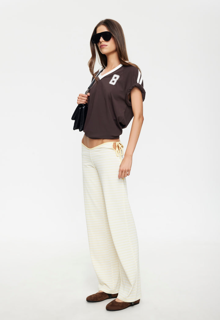 BLOOM TIE PANT - LEMONTINI