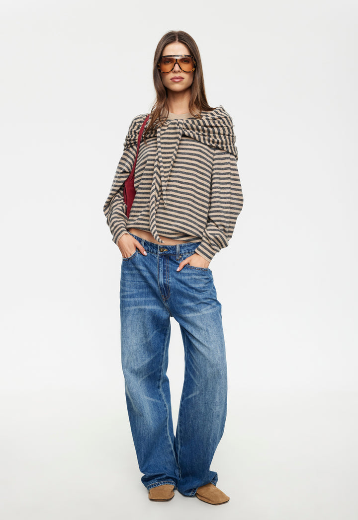 OLSEN KNIT - SLATE STRIPE