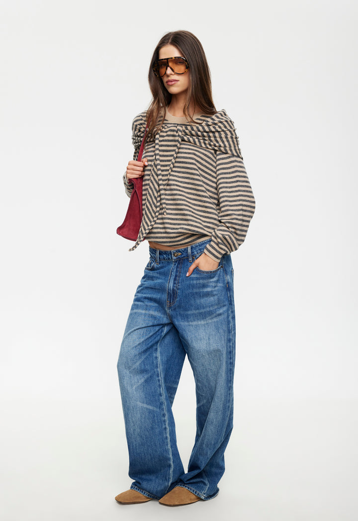 OLSEN KNIT - SLATE STRIPE