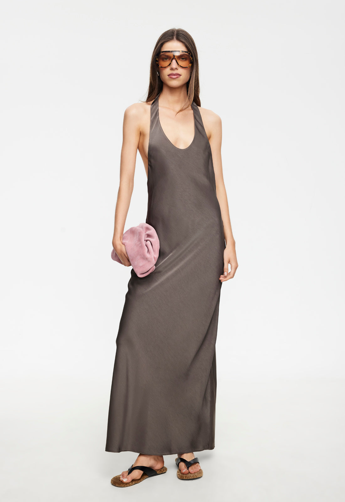 BARE MAXI DRESS - MOCCA