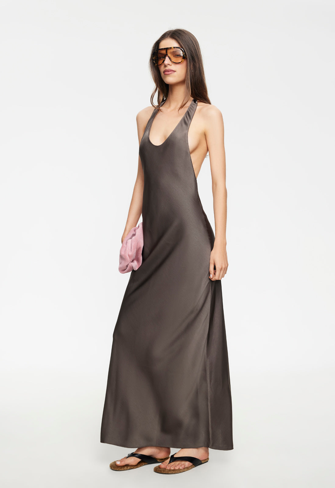 BARE MAXI DRESS - MOCCA