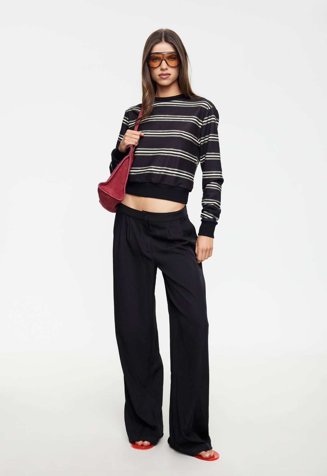JETSET LONG SLEEVE - NOIR STRIPE