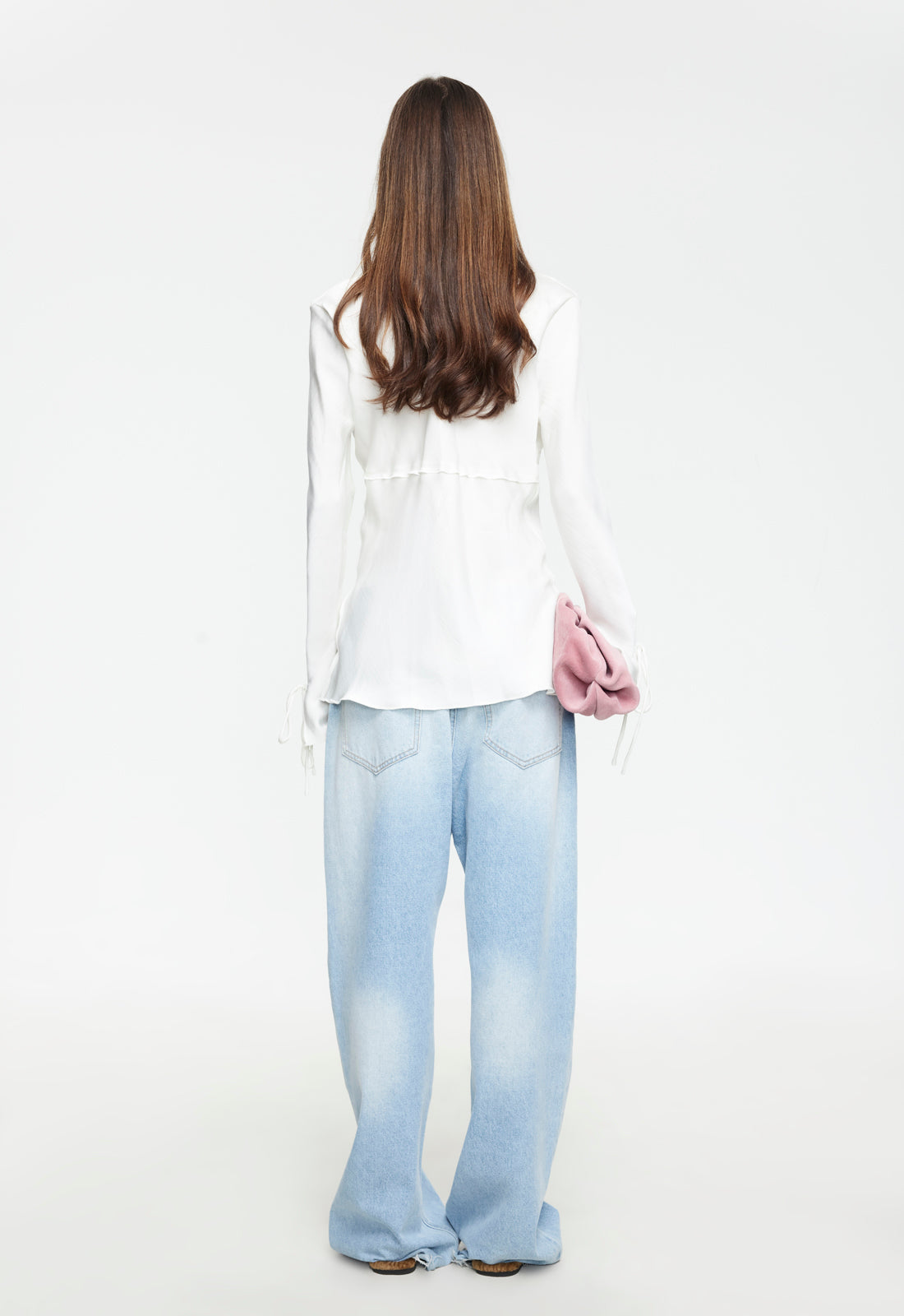 VEIL LONG SLEEVE - PORCELAIN