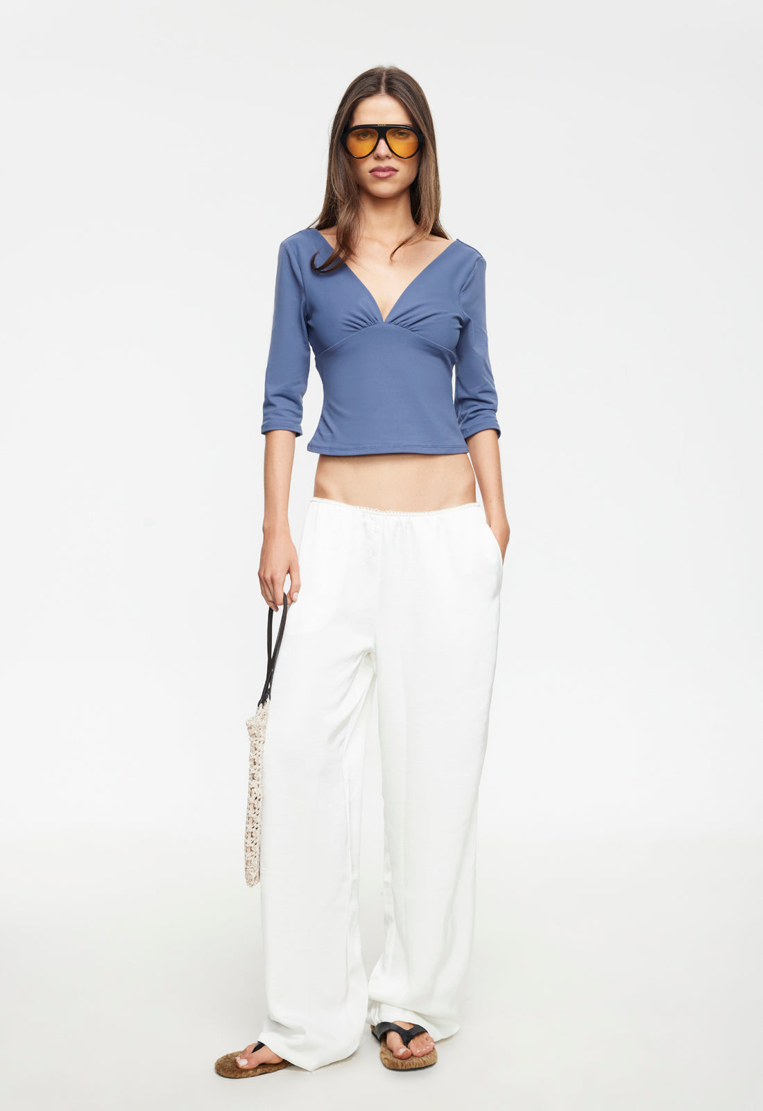 IN BLOOM PANT - PORCELAIN